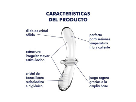 Estimulador de Cristal Double Crystal Hot and Cold Transparente
