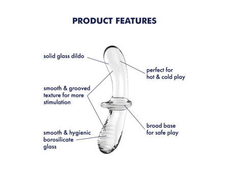 Estimulador de Cristal Double Crystal Hot and Cold Transparente