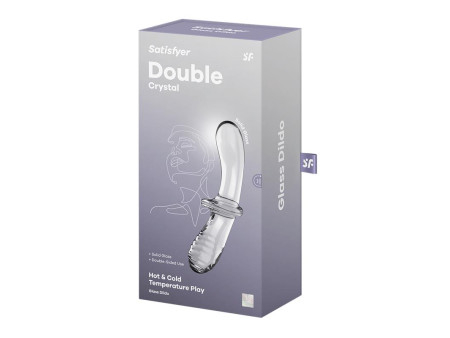 Estimulador de Cristal Double Crystal Hot and Cold Transparente