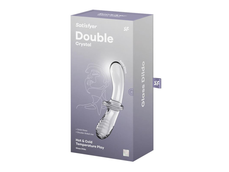 Estimulador de Cristal Double Crystal Hot and Cold Transparente