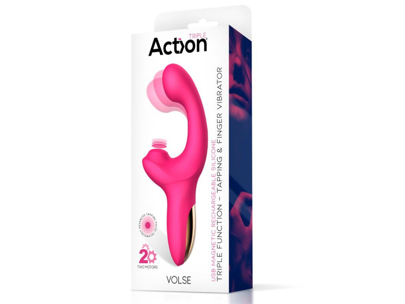 Volse Vibrador Triple Funcion con Finger y Pulsacion Tapping