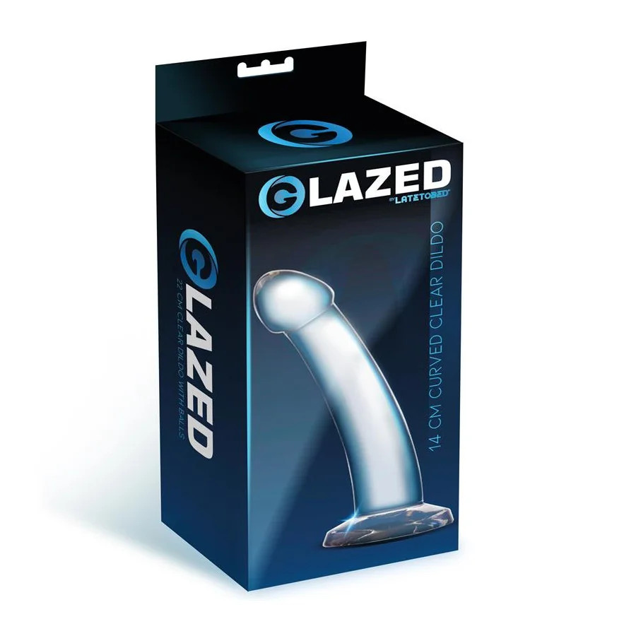 Dildo Curvado Material Cristalino 14 cm