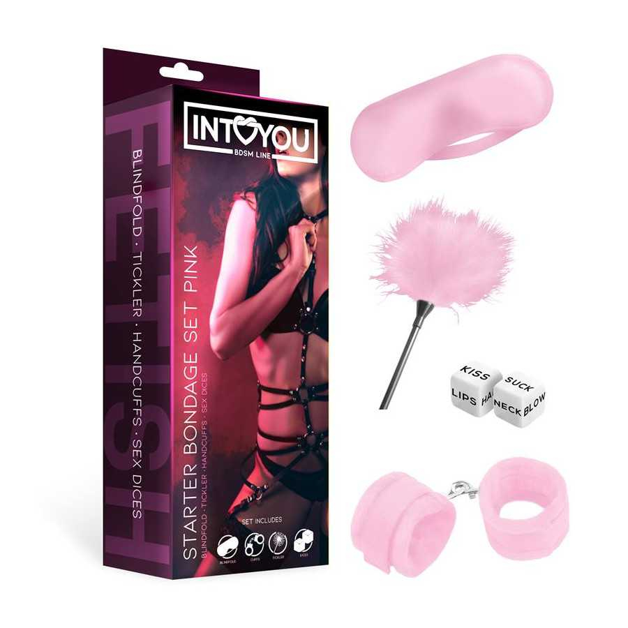 Kit de Bondage para Principiantes Starters 4 Piezas Rosa