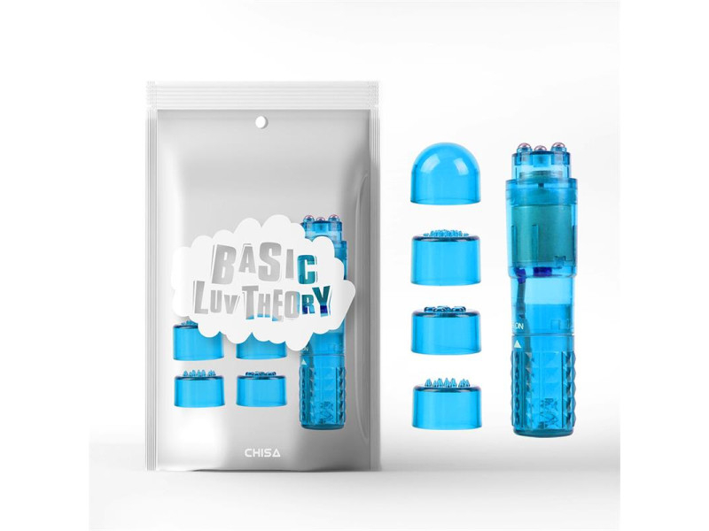 Mini Masajeador 3 Cabezales Azul