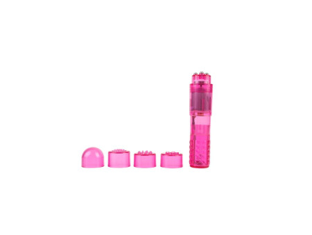 Mini Masajeador 3 Cabezales Rosa Mini Masajeador 3 Cabezales Rosa