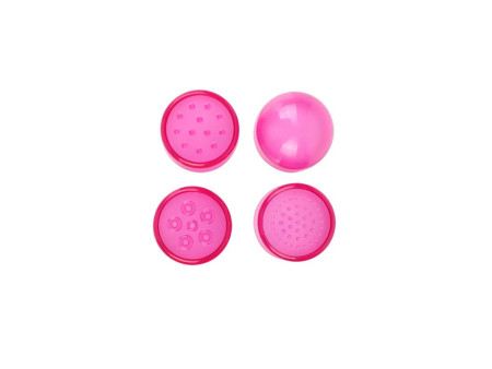 Mini Masajeador 3 Cabezales Rosa Mini Masajeador 3 Cabezales Rosa