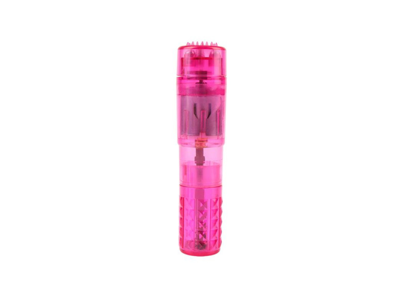 Mini Masajeador 3 Cabezales Rosa