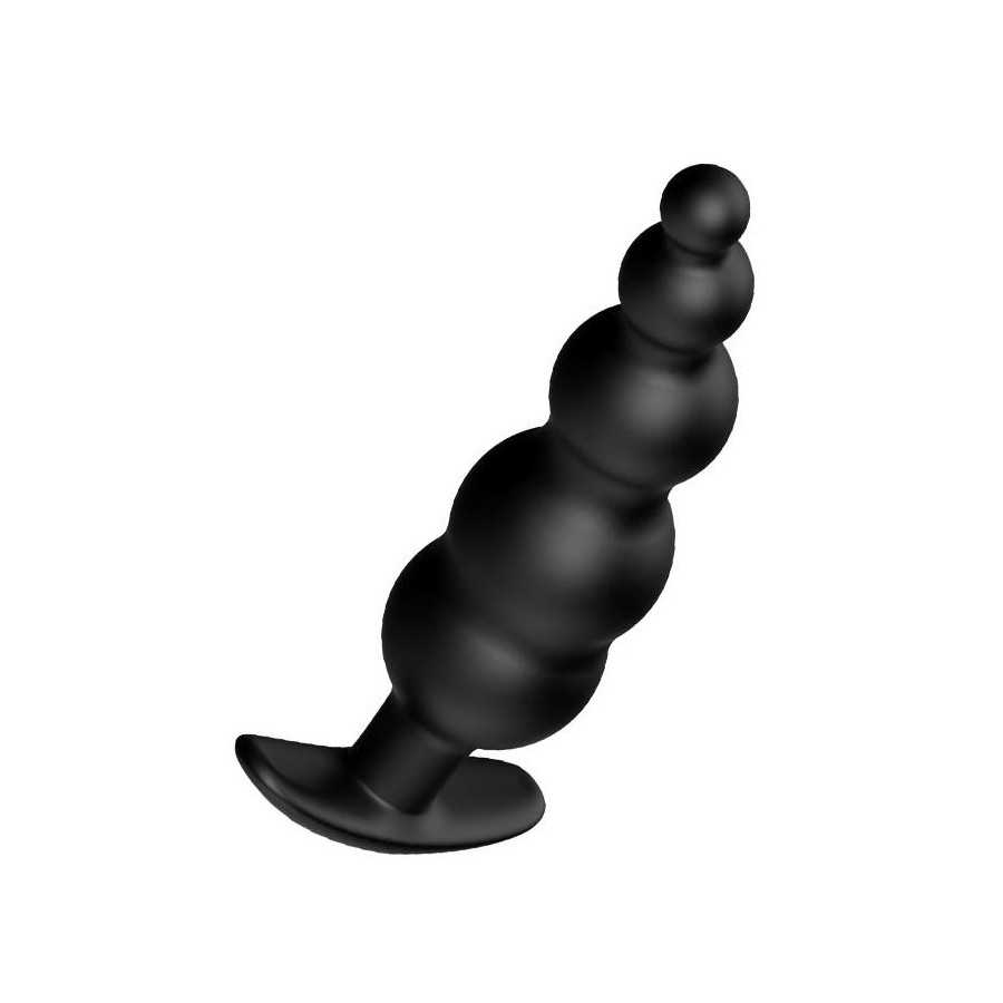 Plug Anal Burbujas Silicona Negro