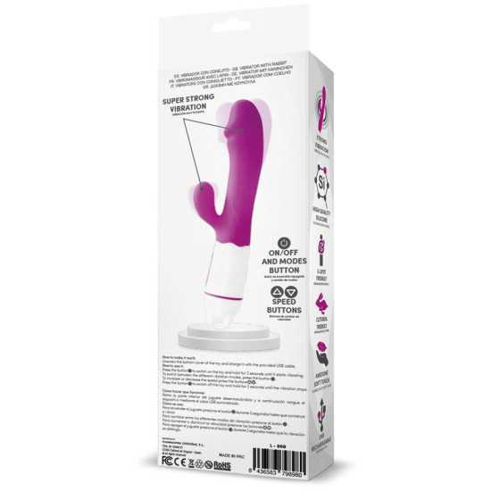 Ellys Vibrador USB 36 Funciones Silicona Purpura