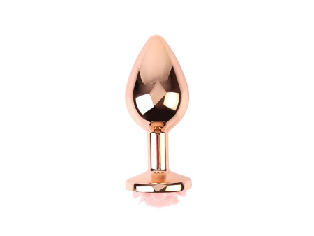 Plug Anal con Joya de Rosa Color Rose Talla M Plug Anal con Joya de Rosa Color Rose Talla M
