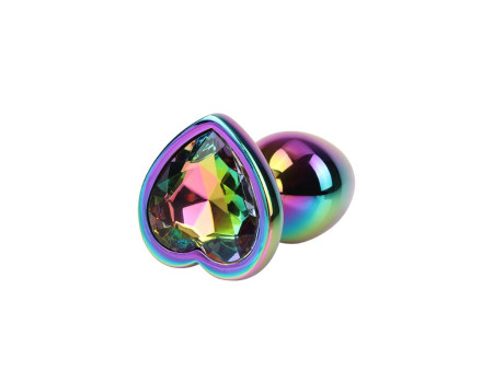 Plug Anal Rainbow Heart Gem Talla S Plug Anal Rainbow Heart Gem Talla S