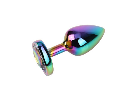 Plug Anal Rainbow Heart Gem Talla S Plug Anal Rainbow Heart Gem Talla S