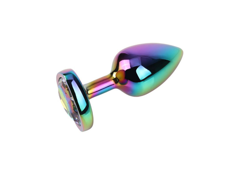 Plug Anal Rainbow Heart Gem Talla S
