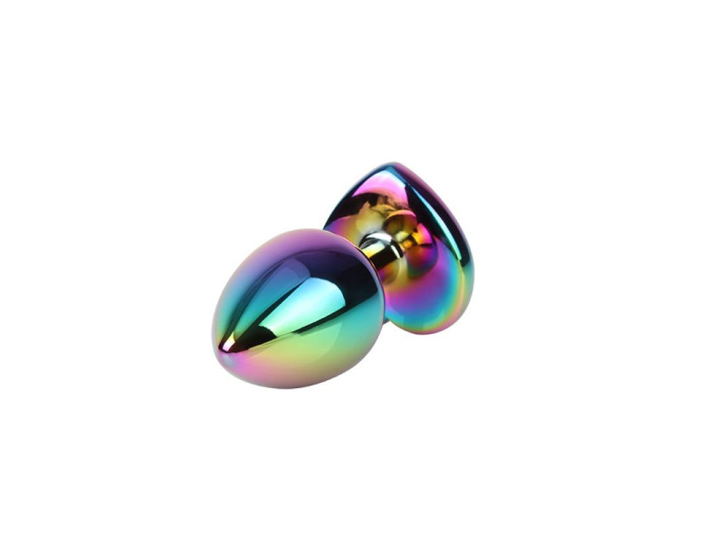 Plug Anal Rainbow Heart Gem Talla S