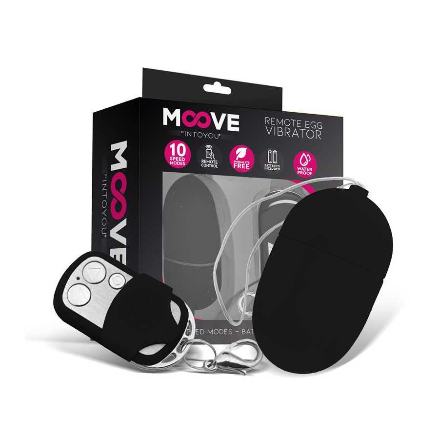 Huevo Vibrador con Control Remoto Tamano Mediano Negro