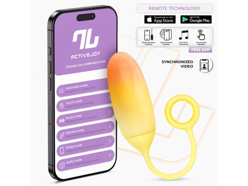 Huevo Silicona Doble Capa con APP Amarillo Naranja Huevo Silicona Doble Capa con APP Amarillo Naranja