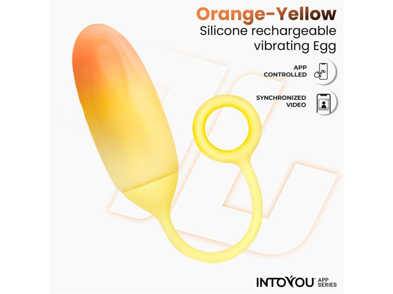 Huevo Silicona Doble Capa con APP Amarillo Naranja