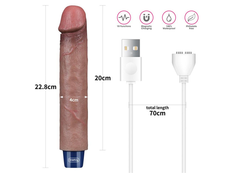 Vibrador Realista 9 USB