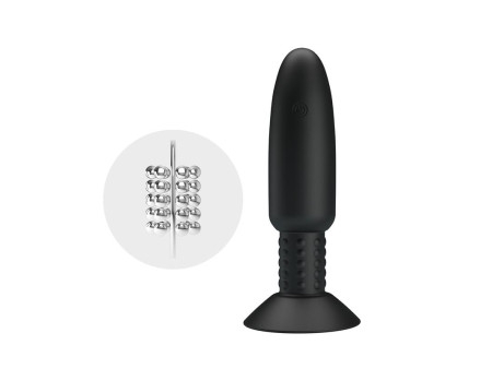 Plug Anal con Vibracion y Rotacion con Control Remoto USB