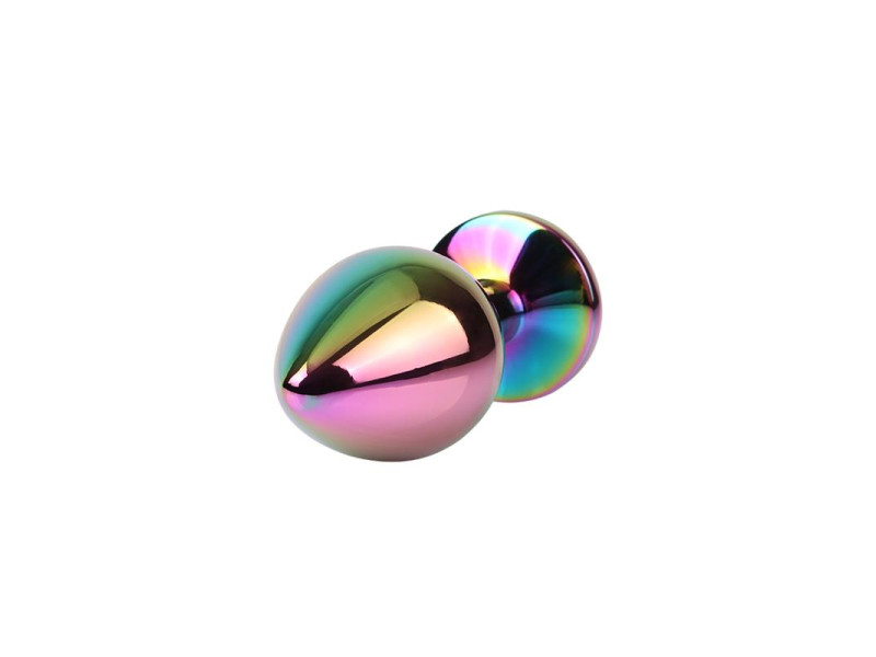 Rainbow Gem Plug Anal Multicolor con Joya Talla M
