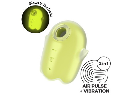 Glowing Ghost Succionador Brilla en la Oscuridad Amarillo
