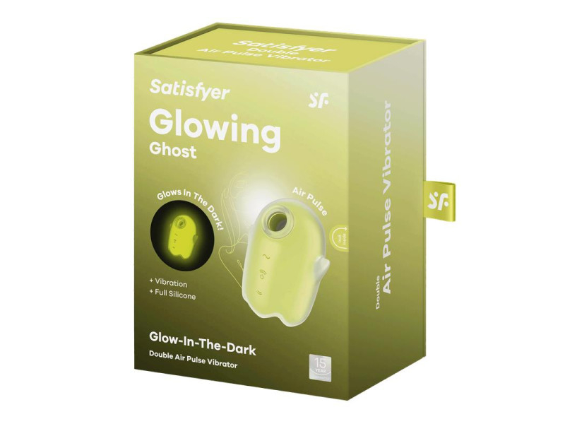 Glowing Ghost Succionador Brilla en la Oscuridad Amarillo