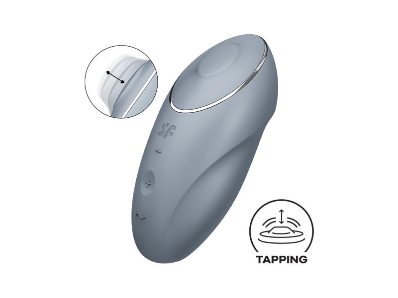 Tap and Climax 1 Vibrador y Tapping Gris Tap and Climax 1 Vibrador y Tapping Gris
