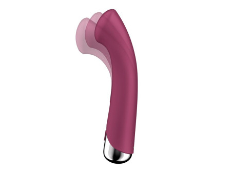 Spinning G Spot 1 Vibrador y Rotador Rojo