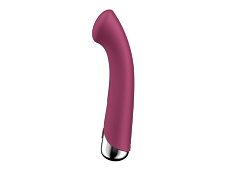 Spinning G Spot 1 Vibrador y Rotador Rojo