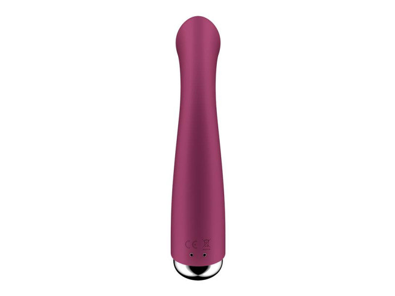 Spinning G Spot 1 Vibrador y Rotador Rojo