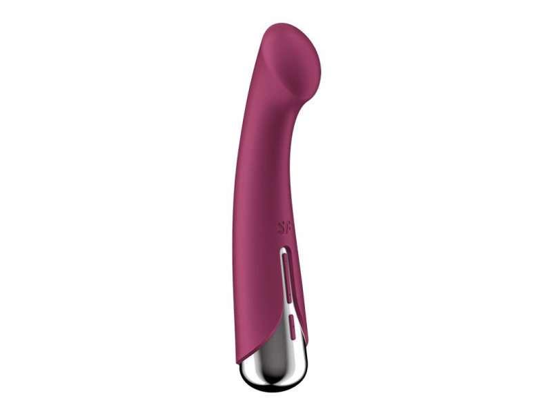 Spinning G Spot 1 Vibrador y Rotador Rojo