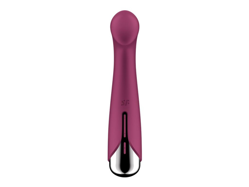 Spinning G Spot 1 Vibrador y Rotador Rojo