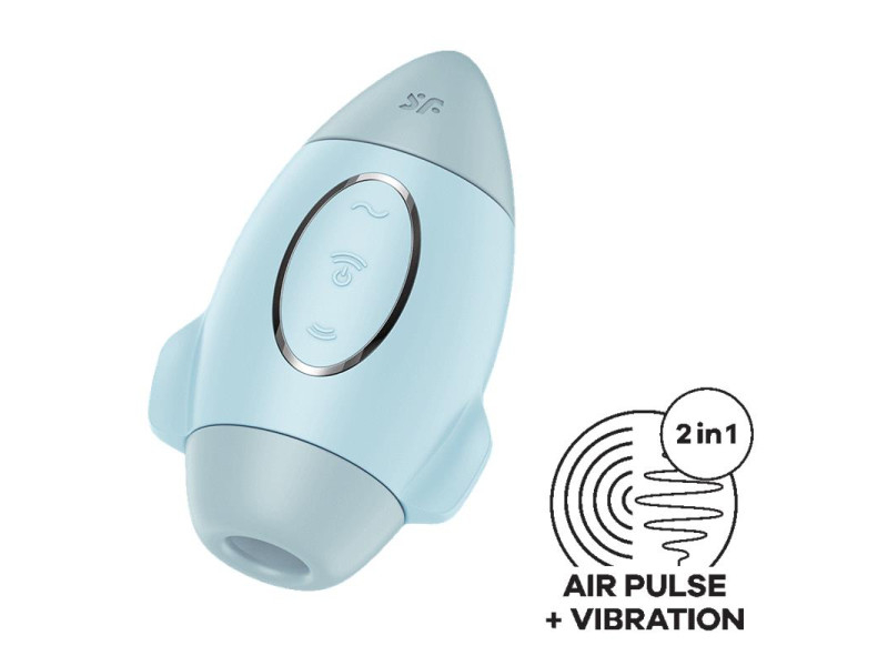 Mission Control Succionador y Vibrador Azul