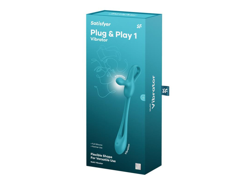 Plug Play 1 Vibrador Anal Flexible Azul