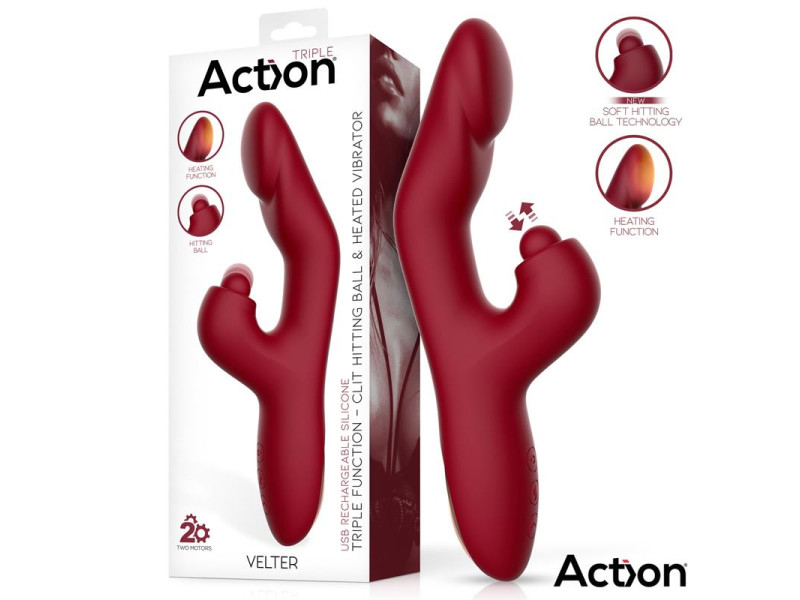 Velter Soft Clit Hitting Ball con Vibracion y Efecto Calor Velter Soft Clit Hitting Ball con Vibracion y Efecto Calor