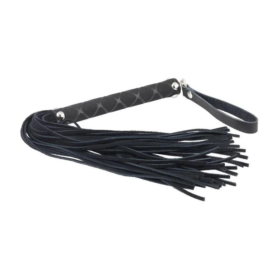 Flogger Cuero Negro 35 cm