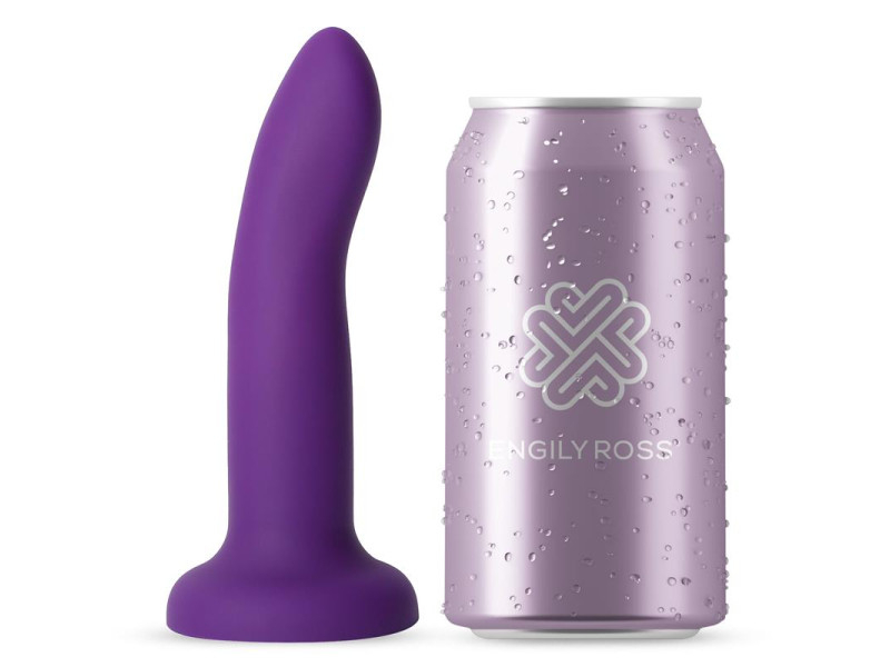 Dildo que Cambia de Color Purpura a Rosa Talla S 14 cm