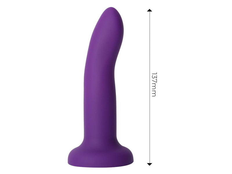 Dildo que Cambia de Color Purpura a Rosa Talla S 14 cm