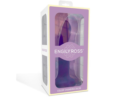 Dildo que Cambia de Color Purpura a Rosa Talla S 14 cm