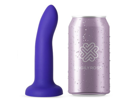 Dildo que Cambia de Color Purpura a Rosa Talla S 14 cm