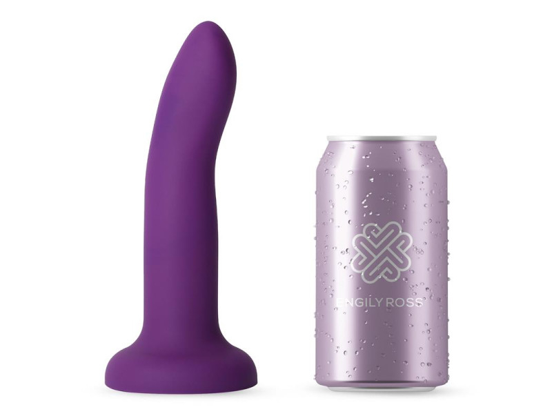 Dildo que Cambia de Color de Purpura a Rosa Talla M 17 cm