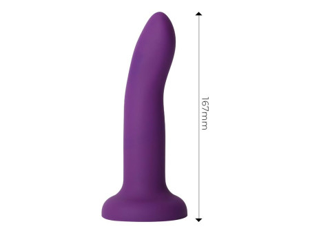 Dildo que Cambia de Color de Purpura a Rosa Talla M 17 cm