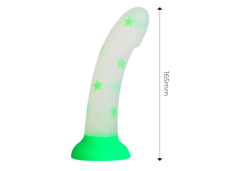 Dildo que Brilla en la Oscuridad Confetti Star 17 cm