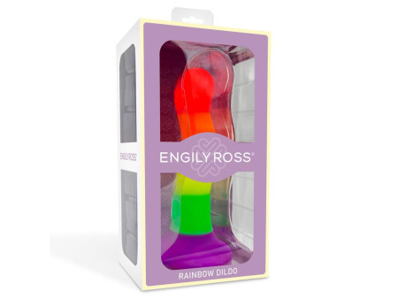Dildo Color Arcoiris LGBT 18 cm