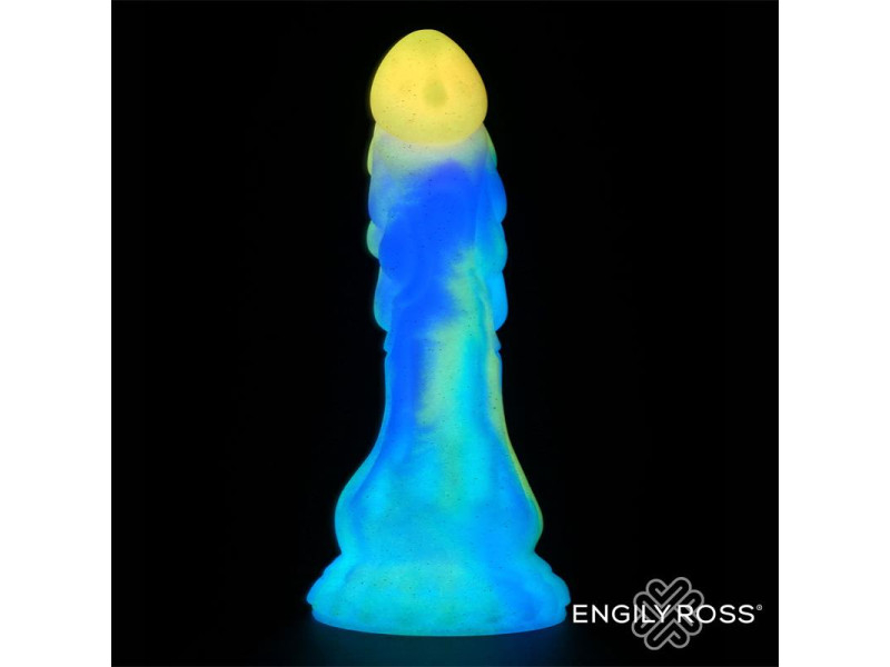 Dildo Dragon Brilla en la Oscuridad 18 cm