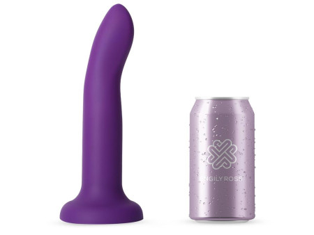 Dildo que Cambia de Color Pupura a Rosa Talla L 21 cm