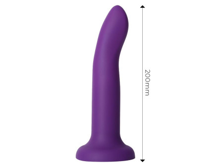 Dildo que Cambia de Color Pupura a Rosa Talla L 21 cm