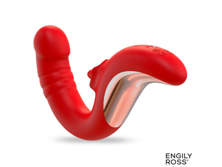 Drako Vibrador con Thrusting y Lengua Oscilante 360º
