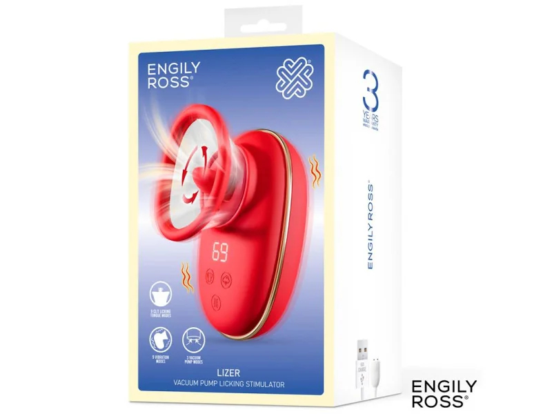 Lizer Estimulador con Lengua Oscilante Bomba de Vacio y Vibracion
