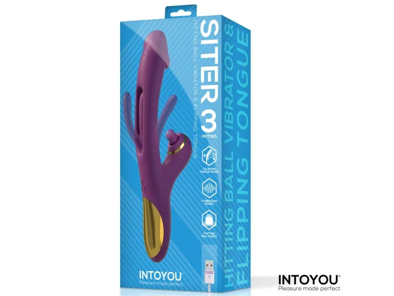 Siter Vibrador con Lengua Movimiento Flipping y Bola Golpeteo